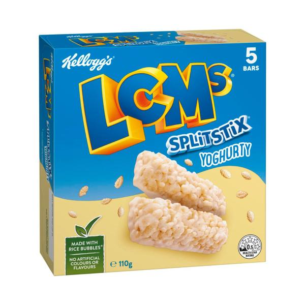 KELLOGG'S LCMS SPLIT STIX YOGHURTY 5 PACK 110G