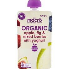 Macro Organic Baby Food Apple Berries & Fig With Yoghurt 120g