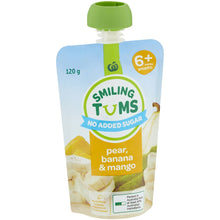 Woolworths Smiling Tums Pear Banana & Mango 120g