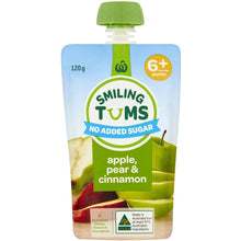 Woolworths Smiling Tums Apple Pear & Cinnamon 120g