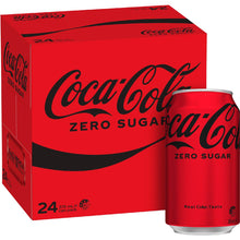 Coca-Cola Zero Sugar Soft Drink Multipack Cans 24 x 375mL