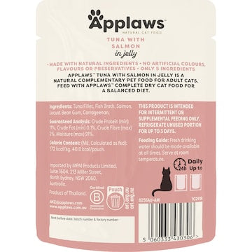 Applaws Wet Cat Food Pouch Tuna & Salmon 70g