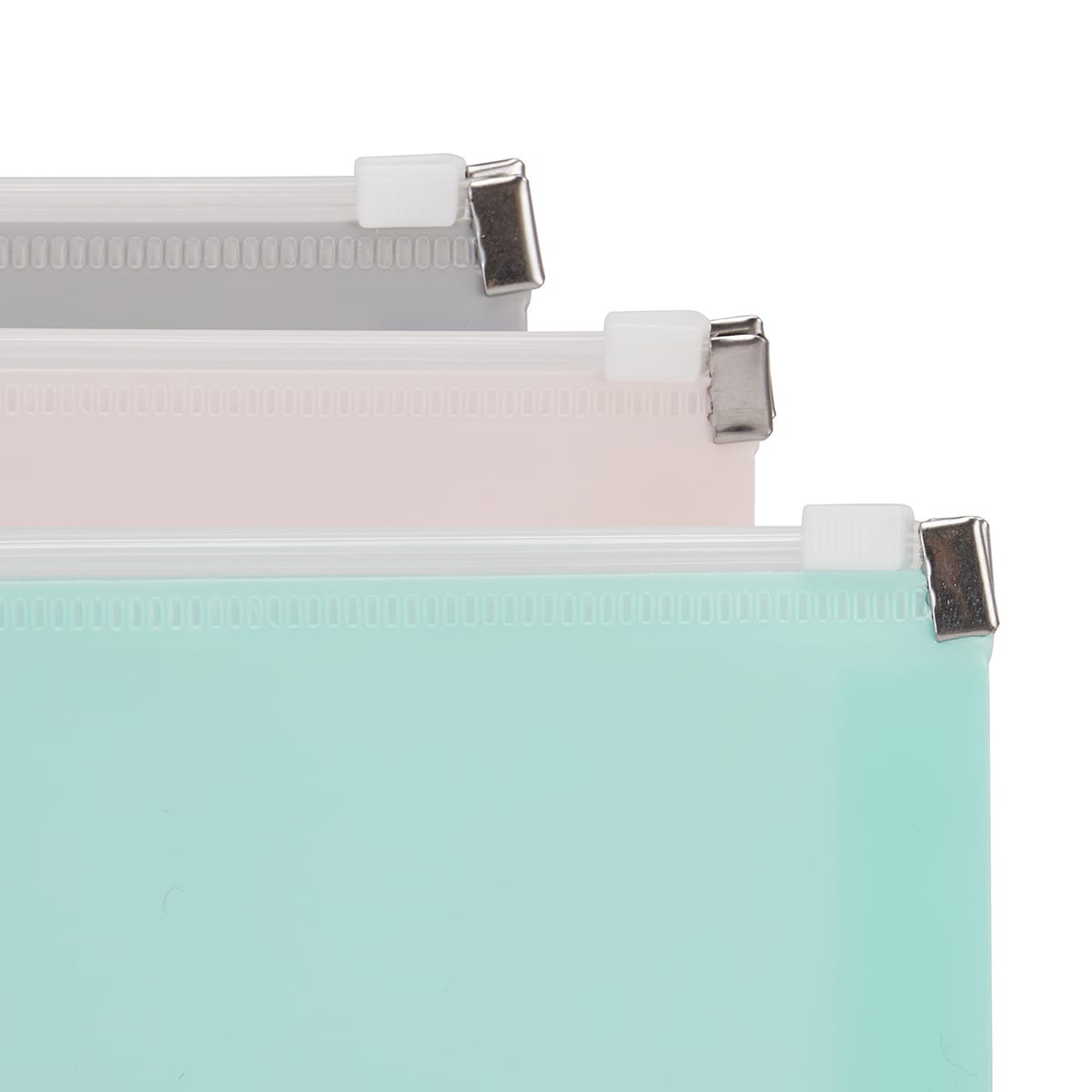 3 Pack A4 Zipper Document Wallet