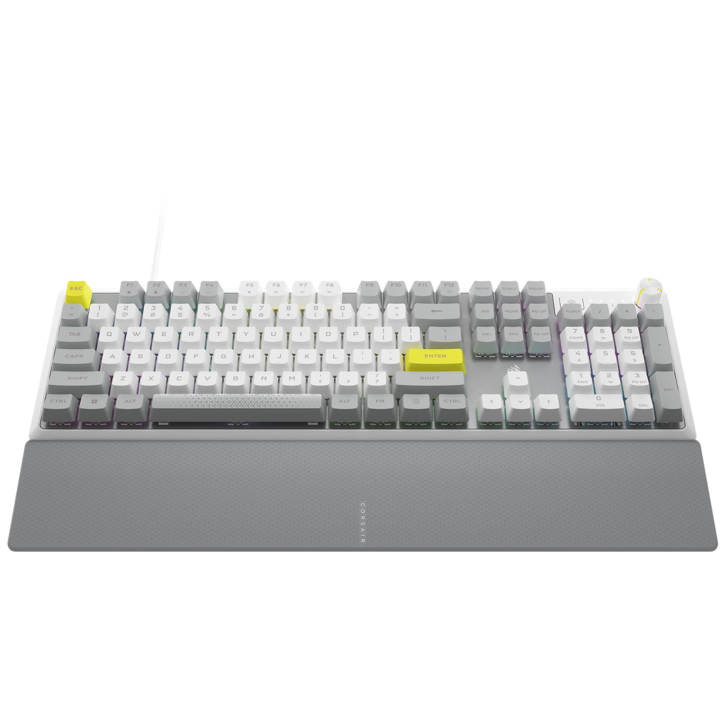 Corsair K70 CORE SE RGB Mechanical Gaming Keyboard with Palm Rest (White)