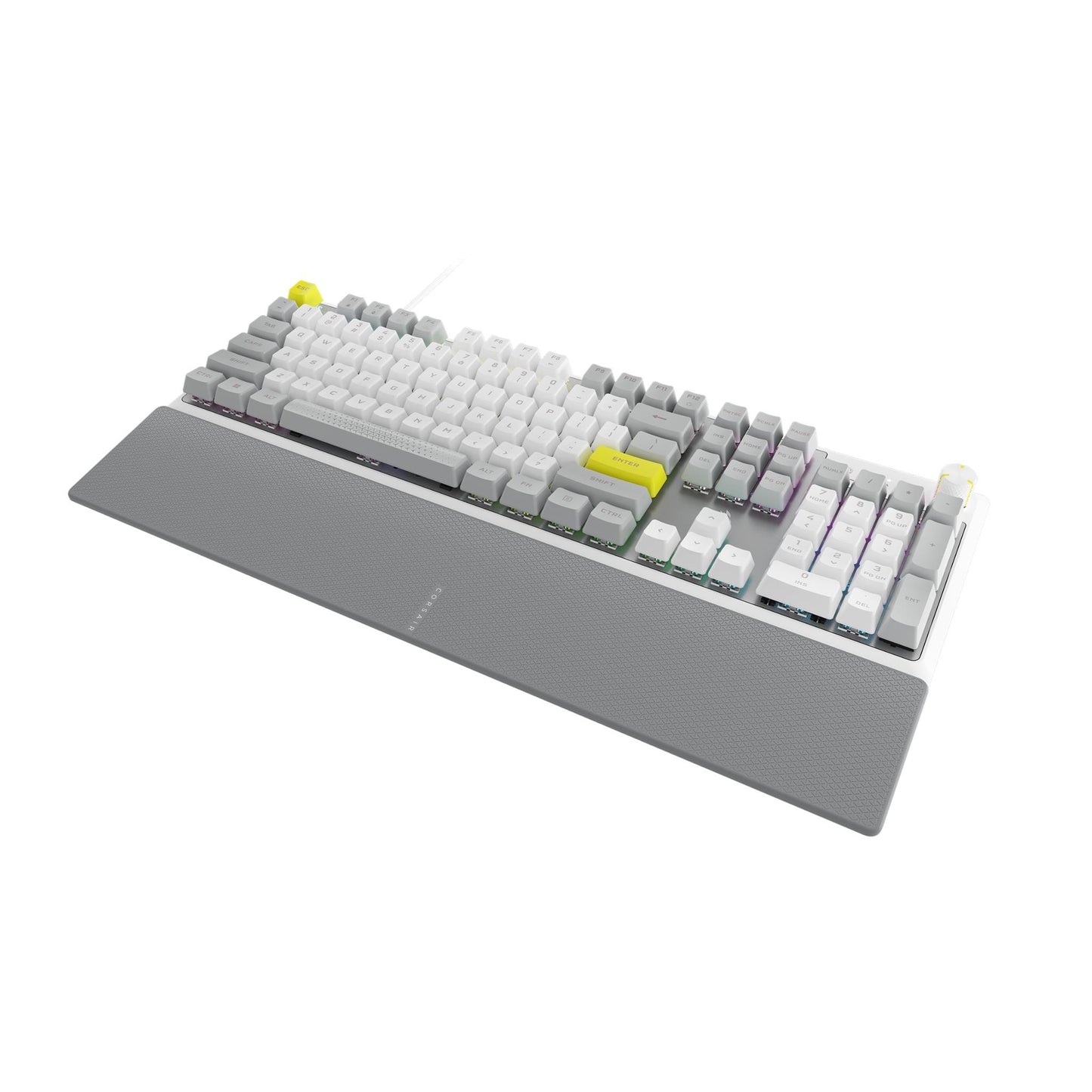 Corsair K70 CORE SE RGB Mechanical Gaming Keyboard with Palm Rest (White)