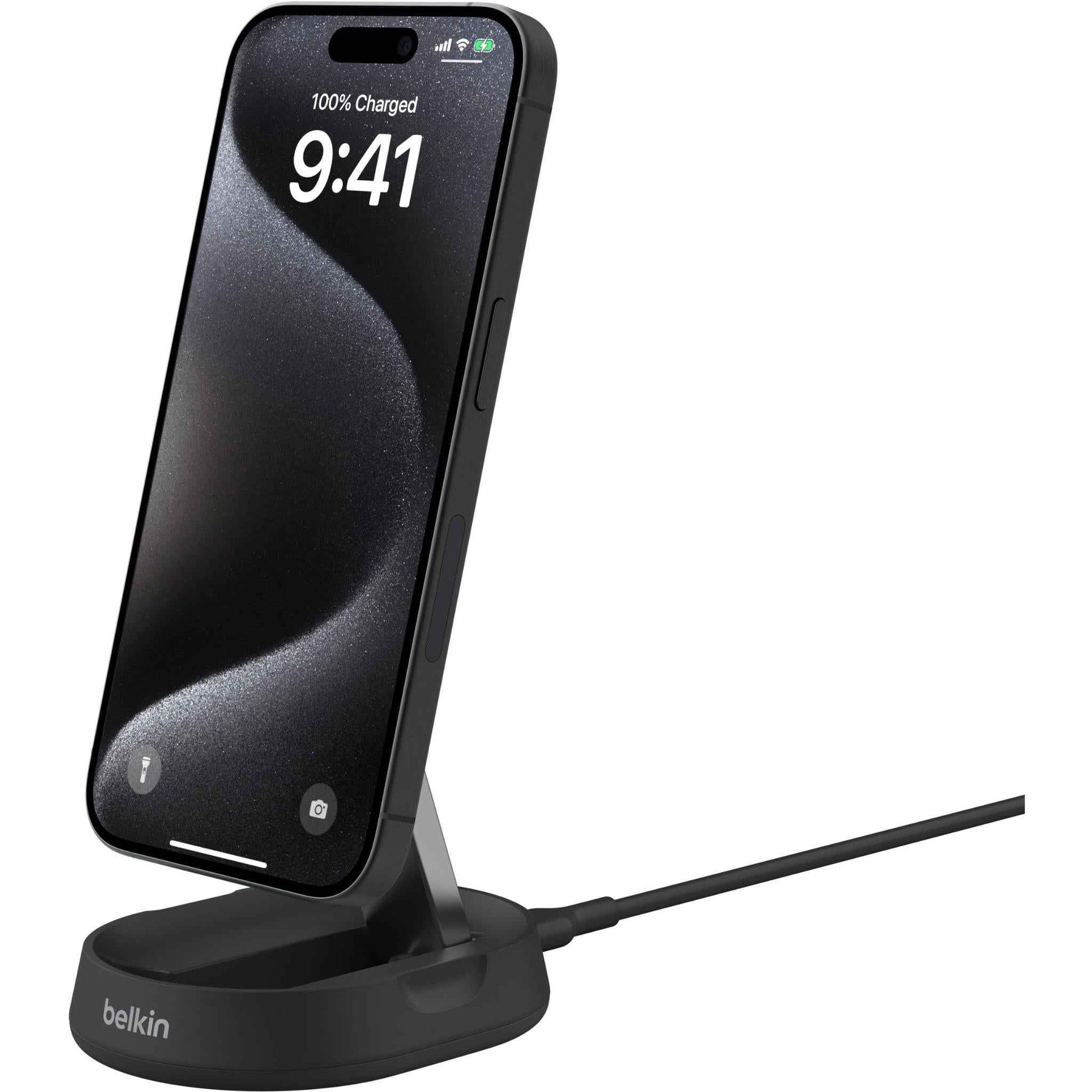 Belkin BoostCharge Pro Convertible Magnetic Qi2 Charging Stand (Black)