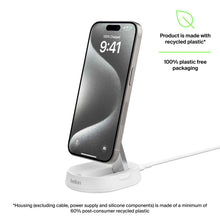 Belkin BoostCharge Pro Convertible Magnetic Qi2 Charging Stand (White)