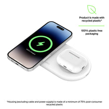 Belkin BoostCharge Pro Qi2 2-in1 Magnetic Wireless Charging Pad (White)