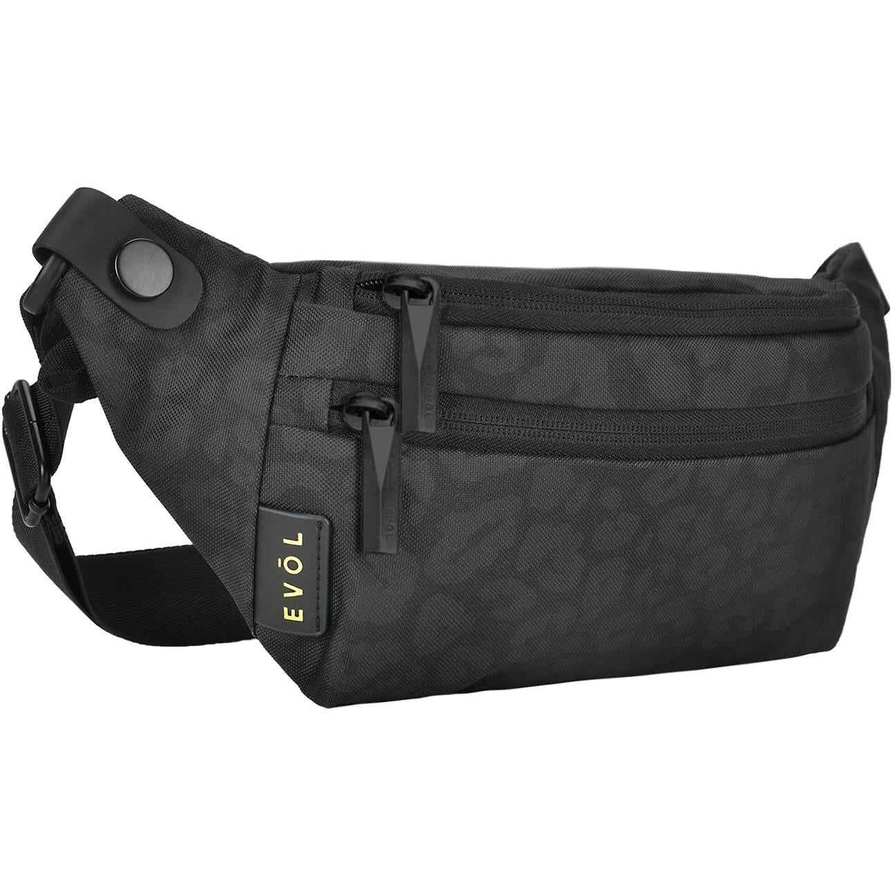 Generation Earth Artisan Cross Sling Bum Bag (Black Cheetah)