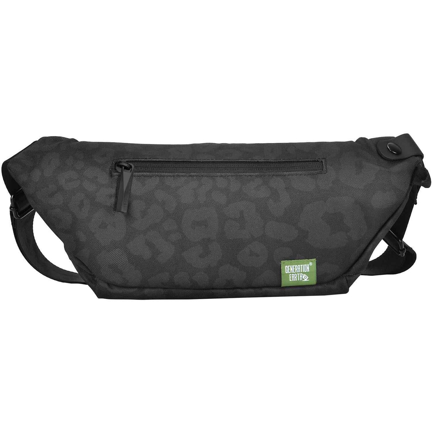 Generation Earth Artisan Cross Sling Bum Bag (Black Cheetah)