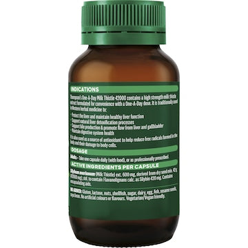 Thompsons One A Day Milk Thistle 42000 Liver Health 60 pack