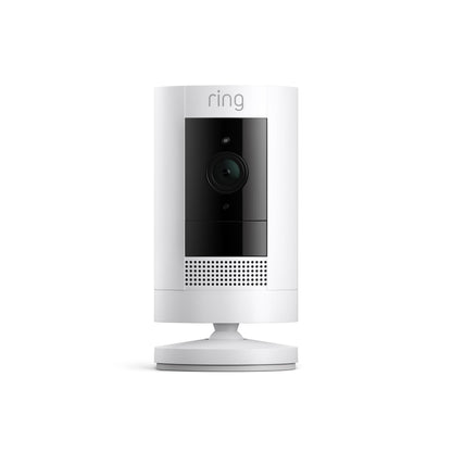 Ring Outdoor Security Camera [Stick Up Cam] Battery (White)