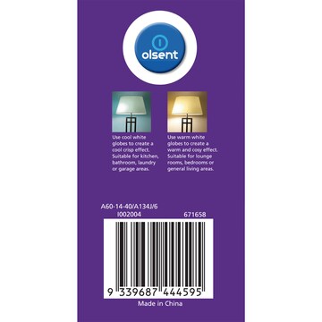 Olsent LED GLS BC 14.0W 1500Lm Cool White 2 pack