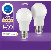 Olsent Led Gls Es 14w 1400lm Ww 2 Pack