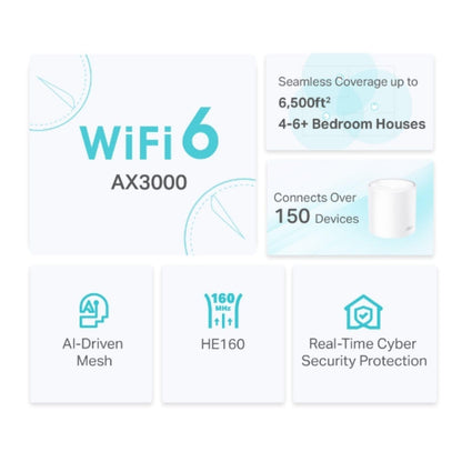 TP-Link DECO X50 Wi-Fi 6 Mesh System (3 Pack)