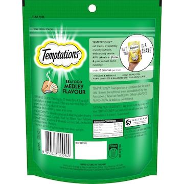 Temptations Cat Treats Seafood Medley Flavour 180g