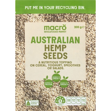 Macro Australian Hemp Seeds 200g