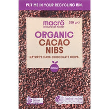 Macro Organic Cacao Nibs 250g