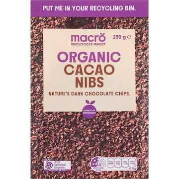 Macro Organic Cacao Nibs 250g