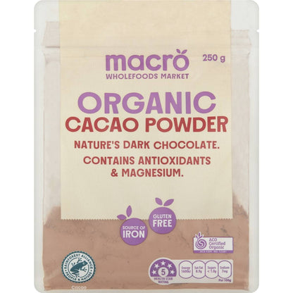 Macro Organic Cacao Powder 250g