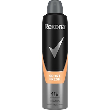 Rexona Men 48hr Deodorant Aerosol Sport Fresh 250mL