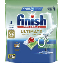 Finish Ultimate 0% Free From Dishwasher Tablets 62 pack
