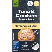 Woolworths Tuna Mayo & Corn With Crackers 112g