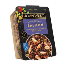 JOHN WEST SALMON BOWL WITH SWEET SOY VEG AND BLACK RICE 170G