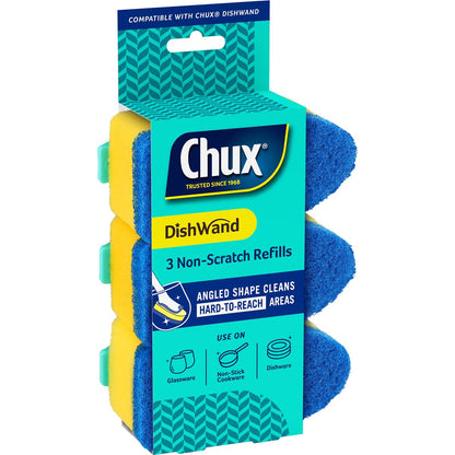Chux Dishwand Non-Scratch Refill 3 Pack