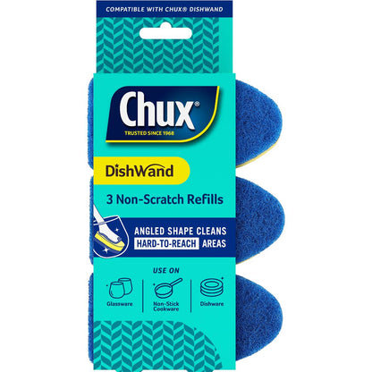 Chux Dishwand Non-Scratch Refill 3 Pack