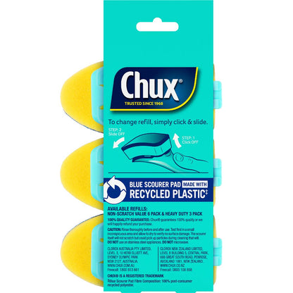 Chux Dishwand Non-Scratch Refill 3 Pack