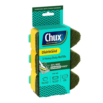 Chux Dishwand Heavy Duty Refills 3 Pack