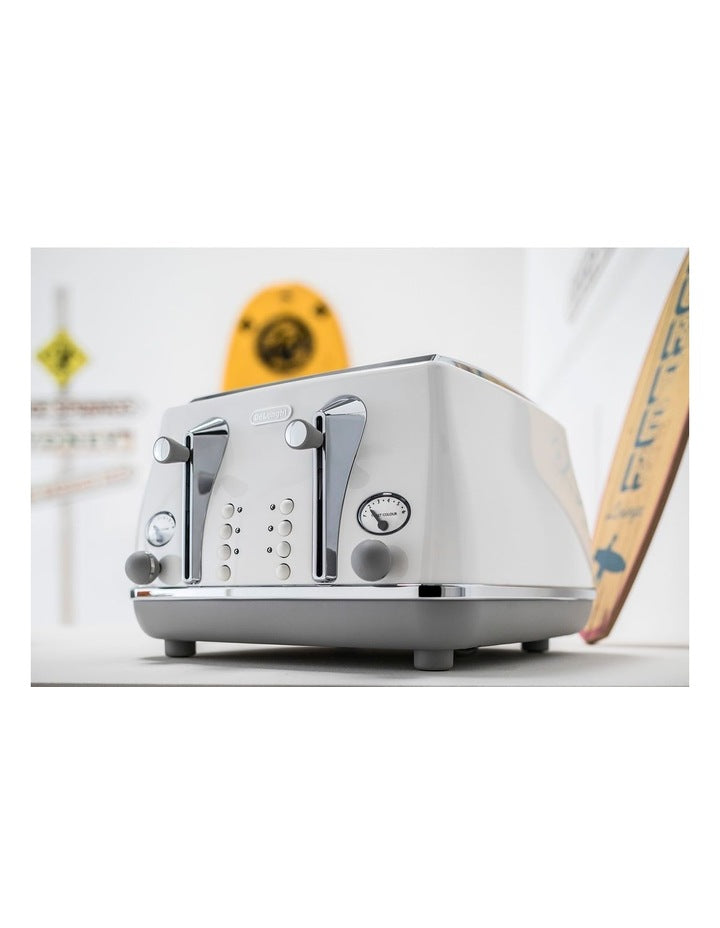 Icona Capitals Sydney 4 Slice Toaster CTOC4003W