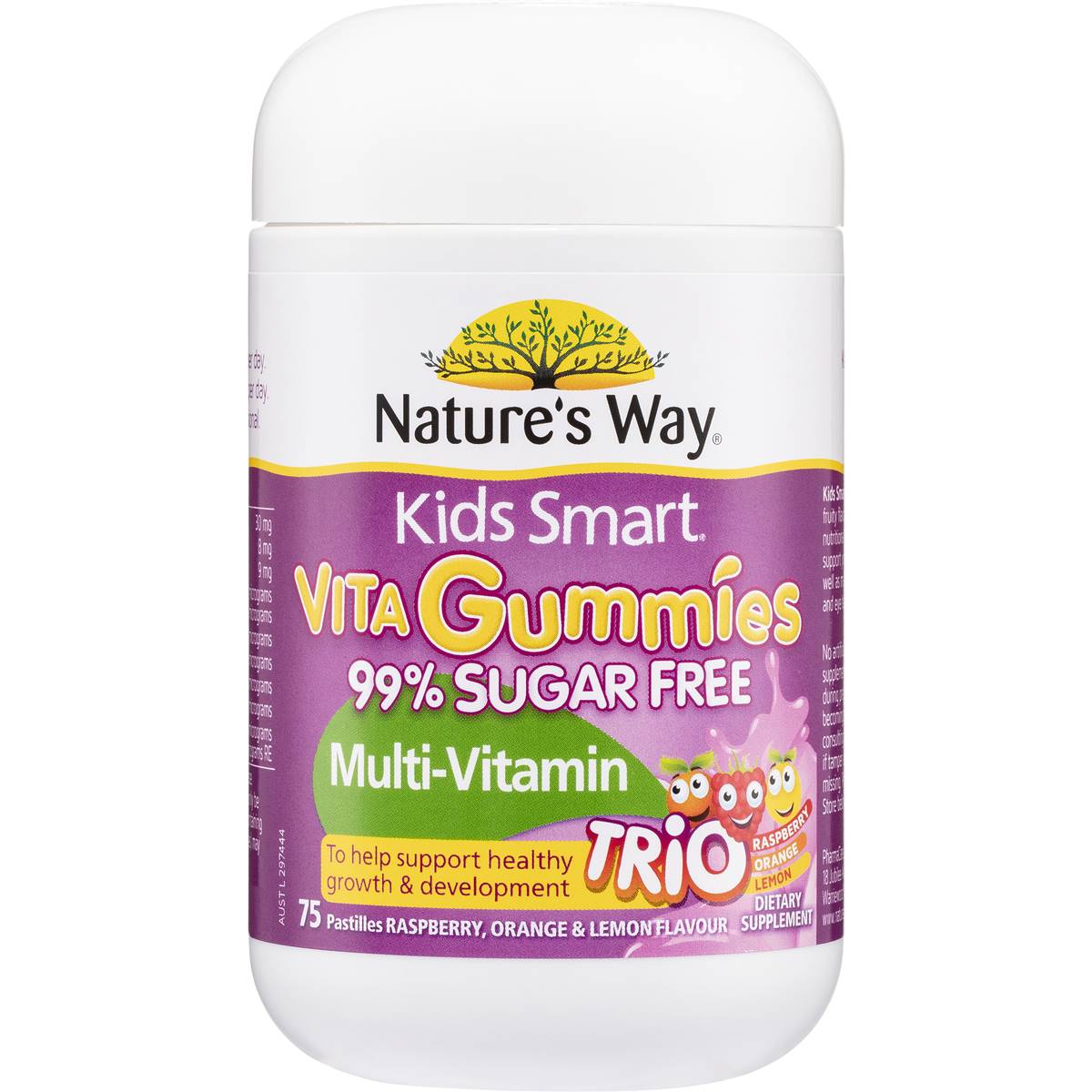 Nature's Way Kids Smart Vita-Gummies Sugar Free Multi Trio 75 pack