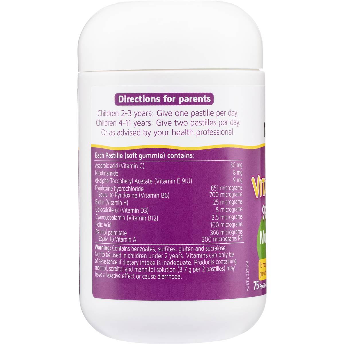 Nature's Way Kids Smart Vita-Gummies Sugar Free Multi Trio 75 pack