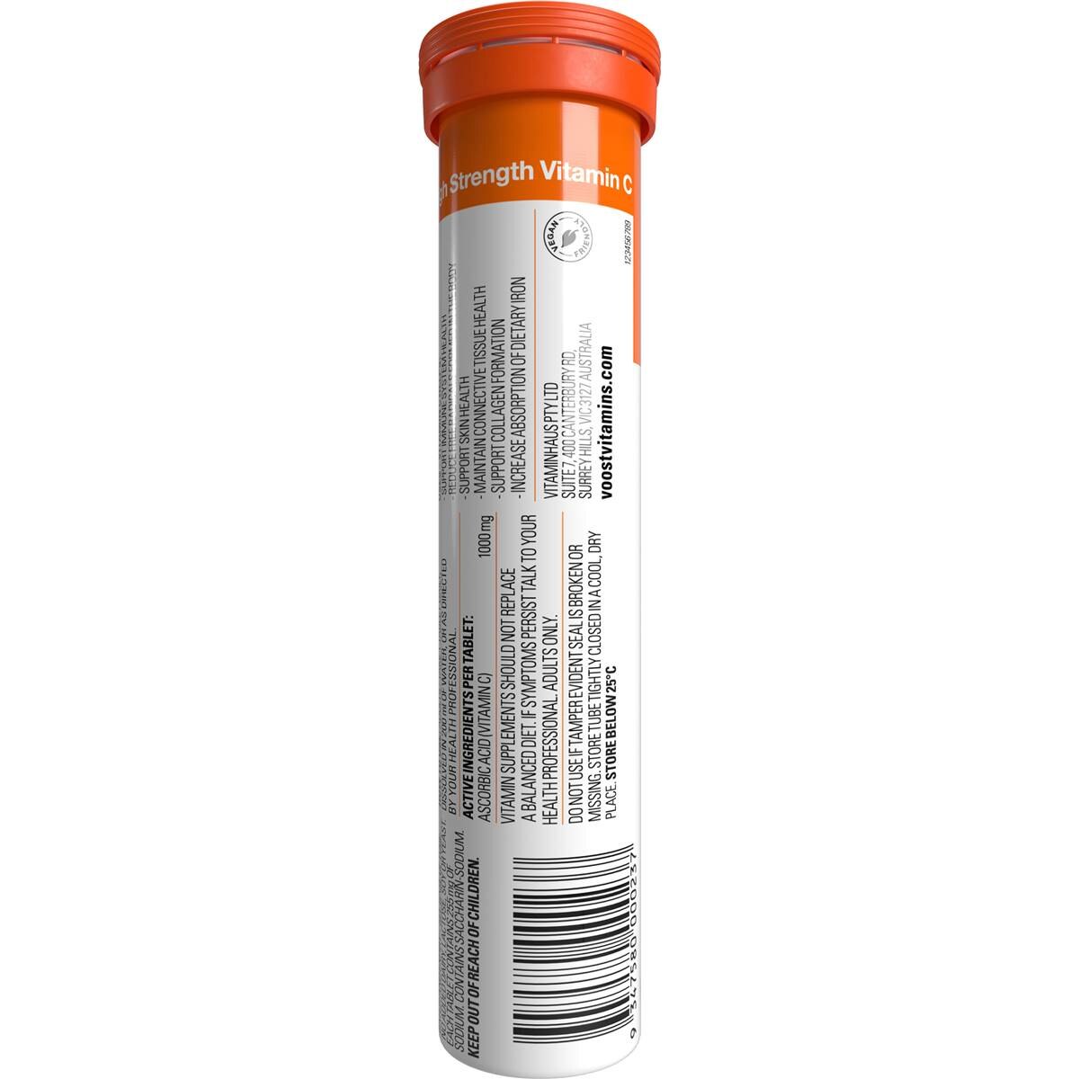 Voost Effervescent Vitamin c Tablets 20 Pack