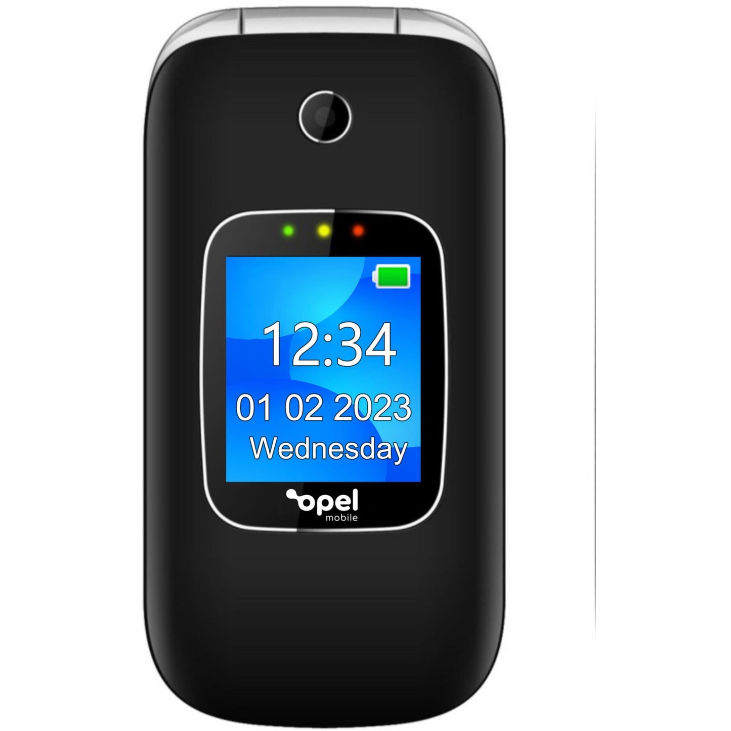 Opel Mobile FlipPhone 6 4G (Black/Grey)