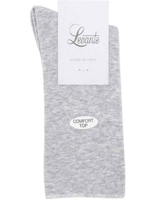 Comfort Top Crew Length Socks in Grey Marle