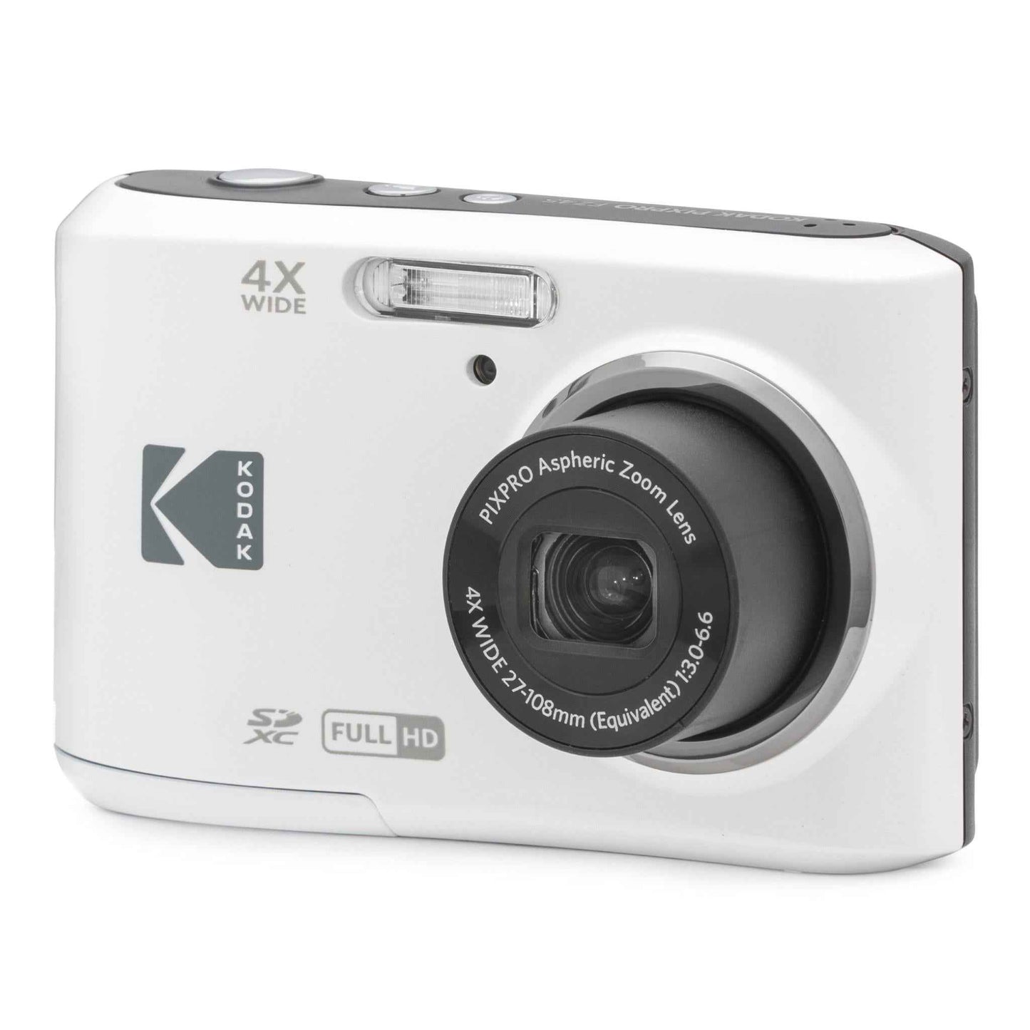 Kodak Pixpro FZ45 Digital Compact Camera (White)