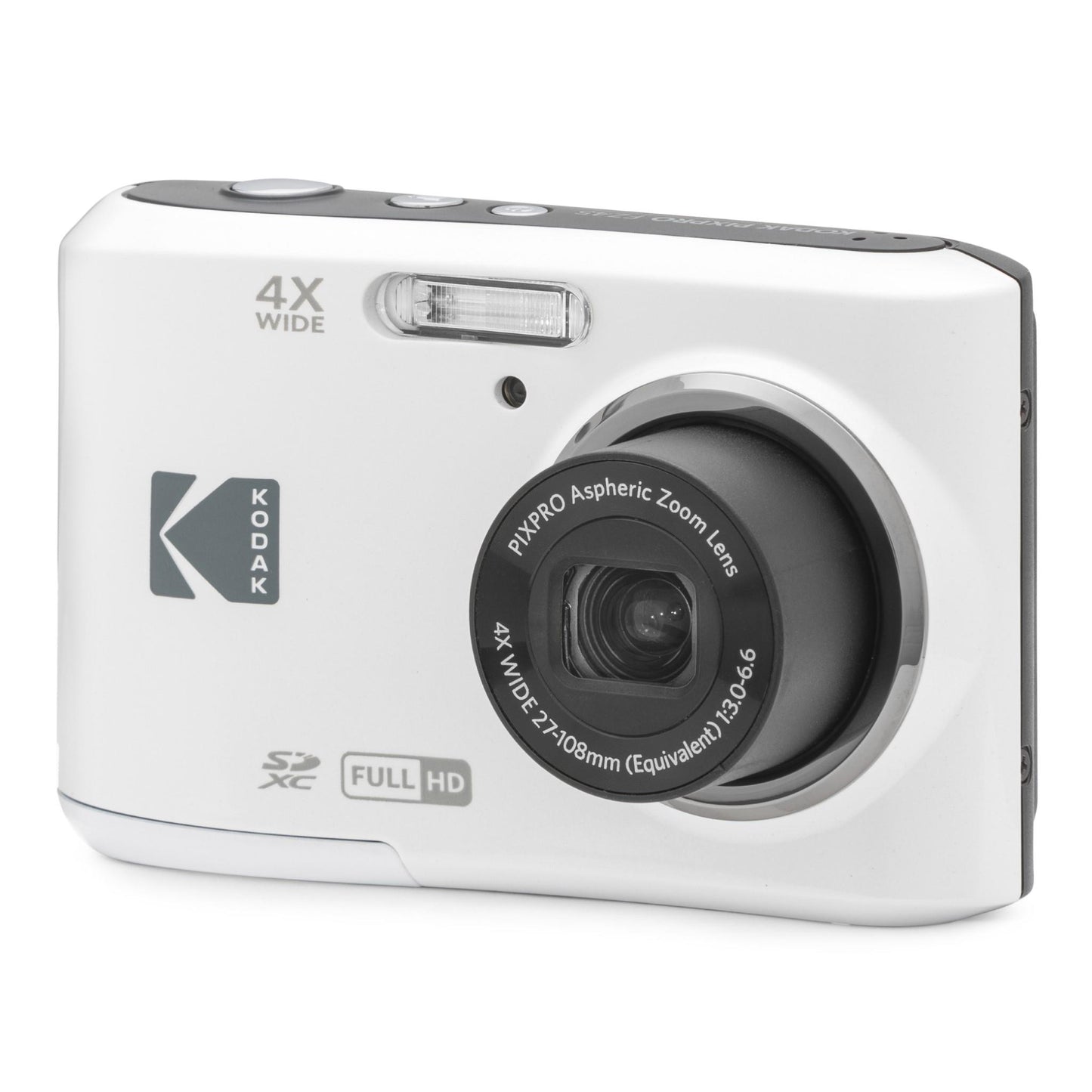 Kodak Pixpro FZ45 Digital Compact Camera (White)