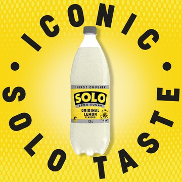 Solo Zero Sugar Original Lemon Soft Drink Bottle 1.25L