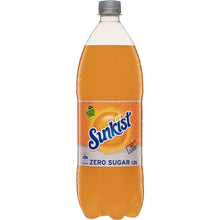 Sunkist Zero Sugar Orange Soft Drink Bottle Sugar Free 1.25l