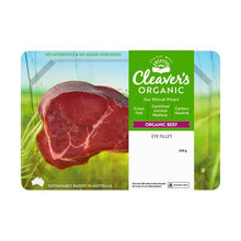 CLEAVERS ORGANIC EYE FILLET STEAK 240G