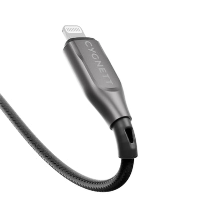 Cygnett Armoured Lightning to USB-A Cable 1M (Black)