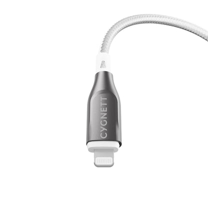 Cygnett Armoured Lightning to USB-A Cable 1M (White)