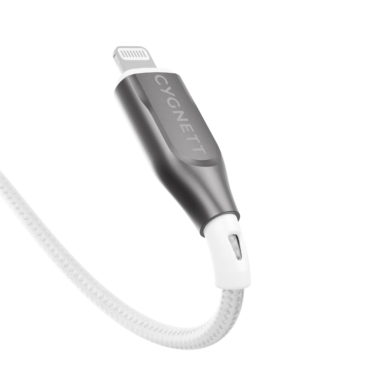 Cygnett Armoured Lightning to USB-A Cable 1M (White)