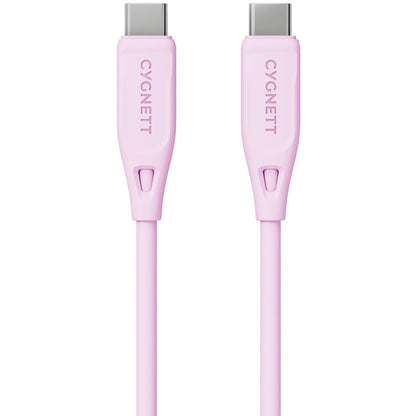 Cygnett Charge & Connect USB-C to USB-C 2.0 Cable V2 1.2m (Pink)