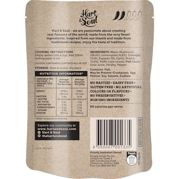 Hart & Soul All Natural Tom Yum Soup Cup 100g