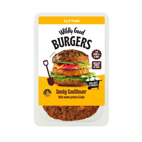 WILDLY GOOD BURGERS SMOKEY CAULIFLOWER 220G