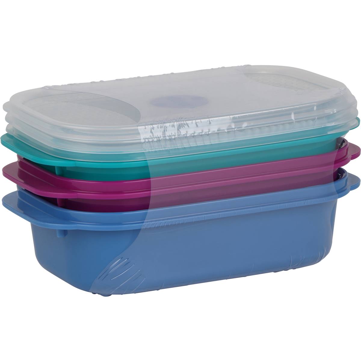 Decor Microsafe Jewel Microwavable Container Set 900mL x 3 pack